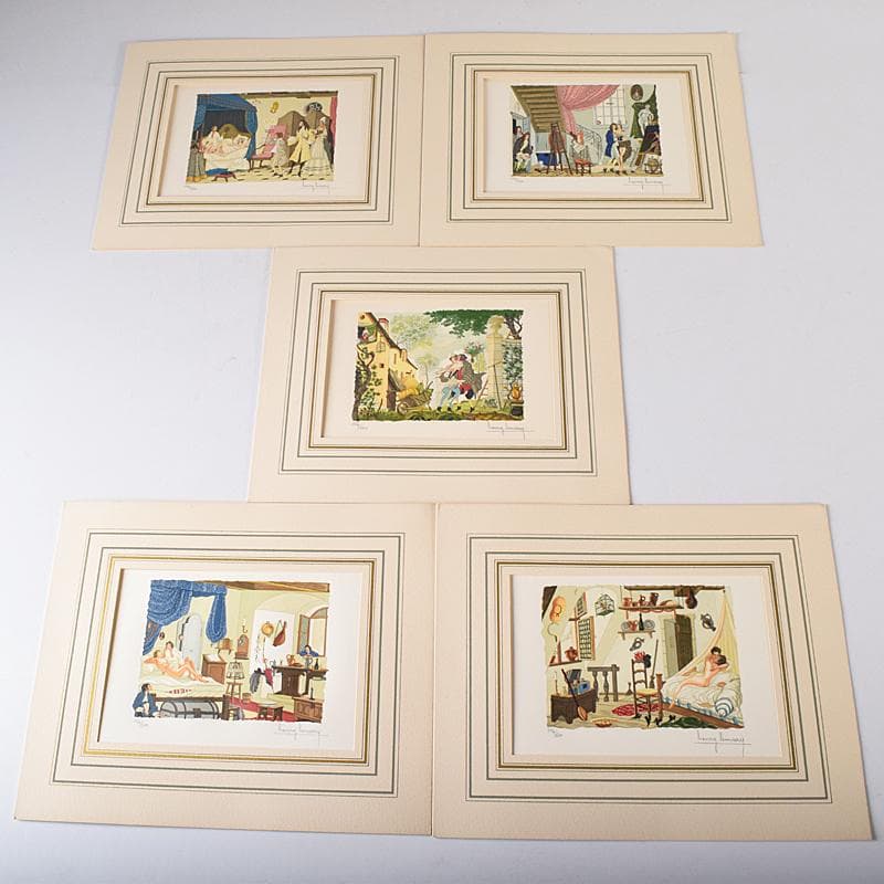 フランス ヘンリー・リマリー 版画 114/600 5枚セット V R8330 - メルカリ