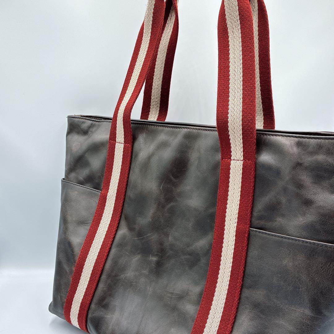 バリー　トレインスポッティング A4 サイドポケット トートバッグ 本革 レザー