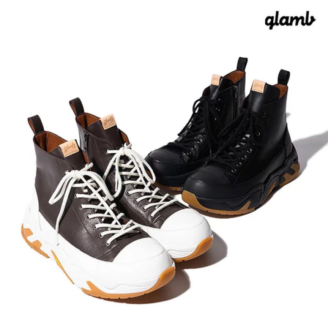 glamb コンビネーションソールスニーカー ブラウン glamb（グラム）の「Combination Sole Sneakers / コンビネーション