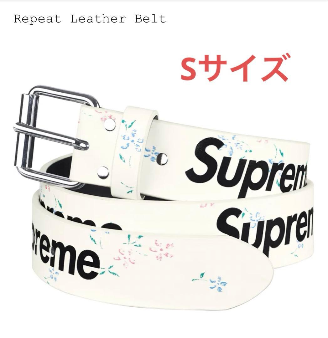 Supreme Repeat Leather Belt Floral Sサイズ