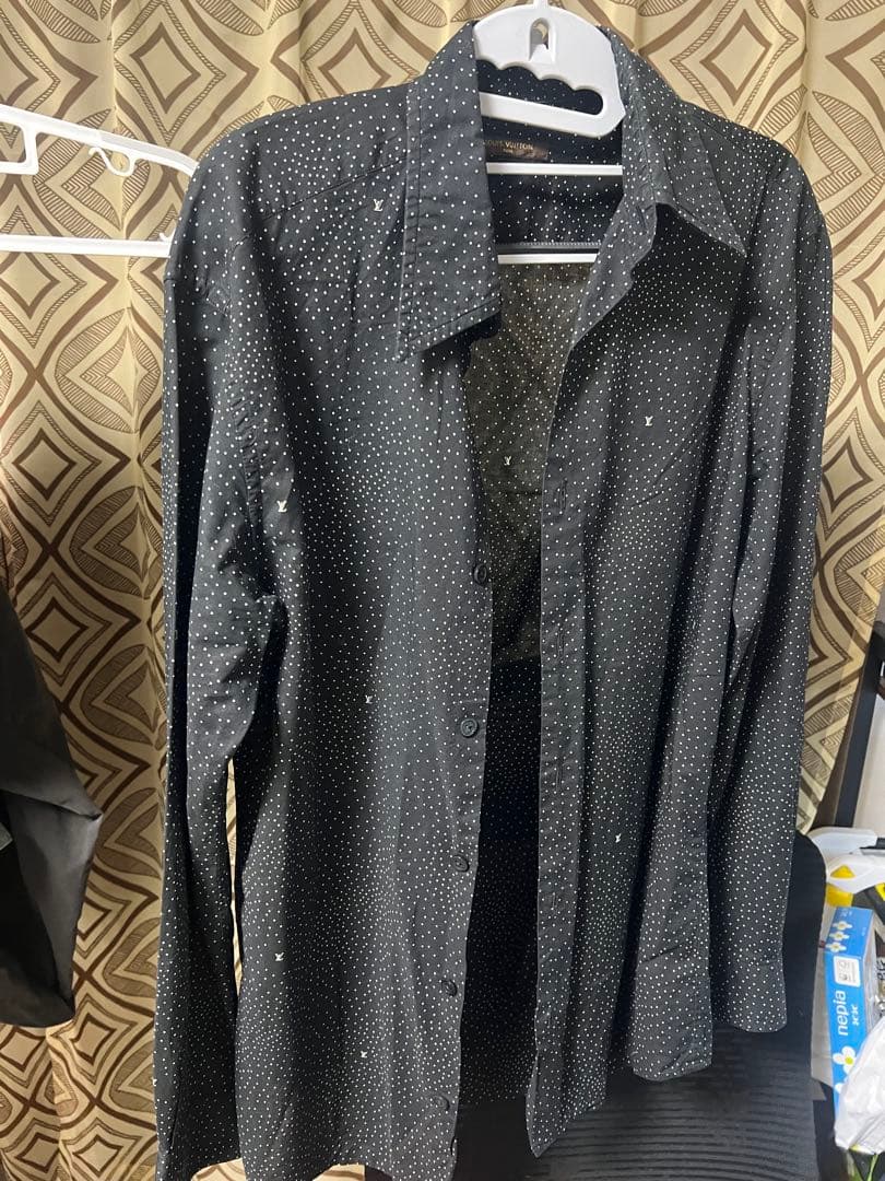 ルイ・ヴィトン ドット柄長袖シャツ