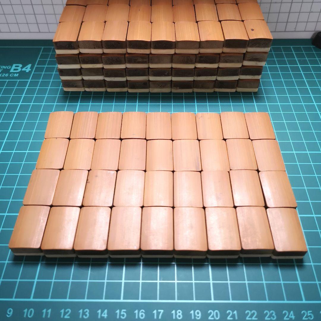 麻雀牌 骨と竹 骨董品 木箱入り 上海古鎮の通販はau PAY マーケット