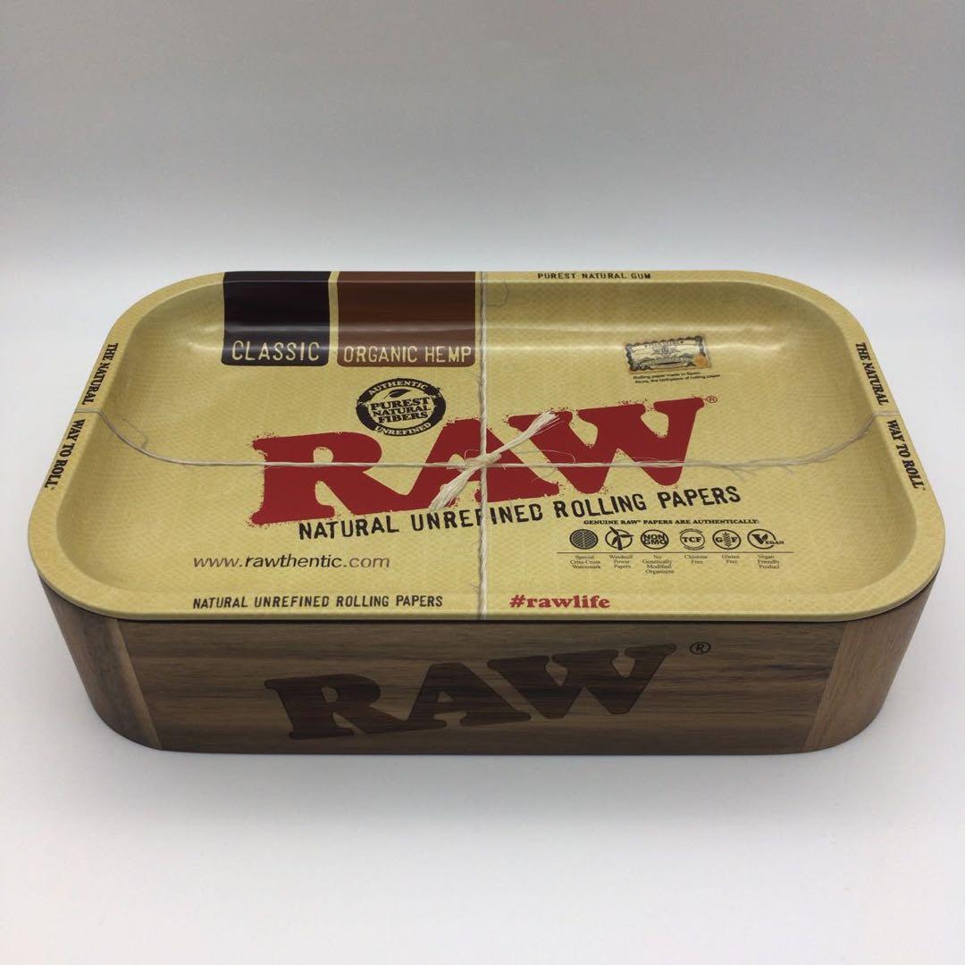 RAWキャッシュBOX★金属トレイ★ペーパー★ロウ★ボング★パイプスクリーン grassfreak_raw-slidecan