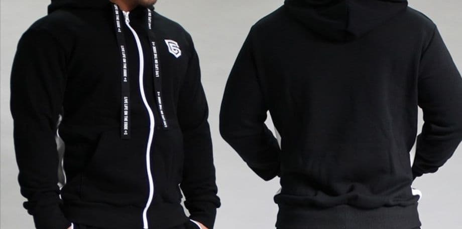 EGDE SHIELD LOGO サイドライン切り替え スウェットパーカー S