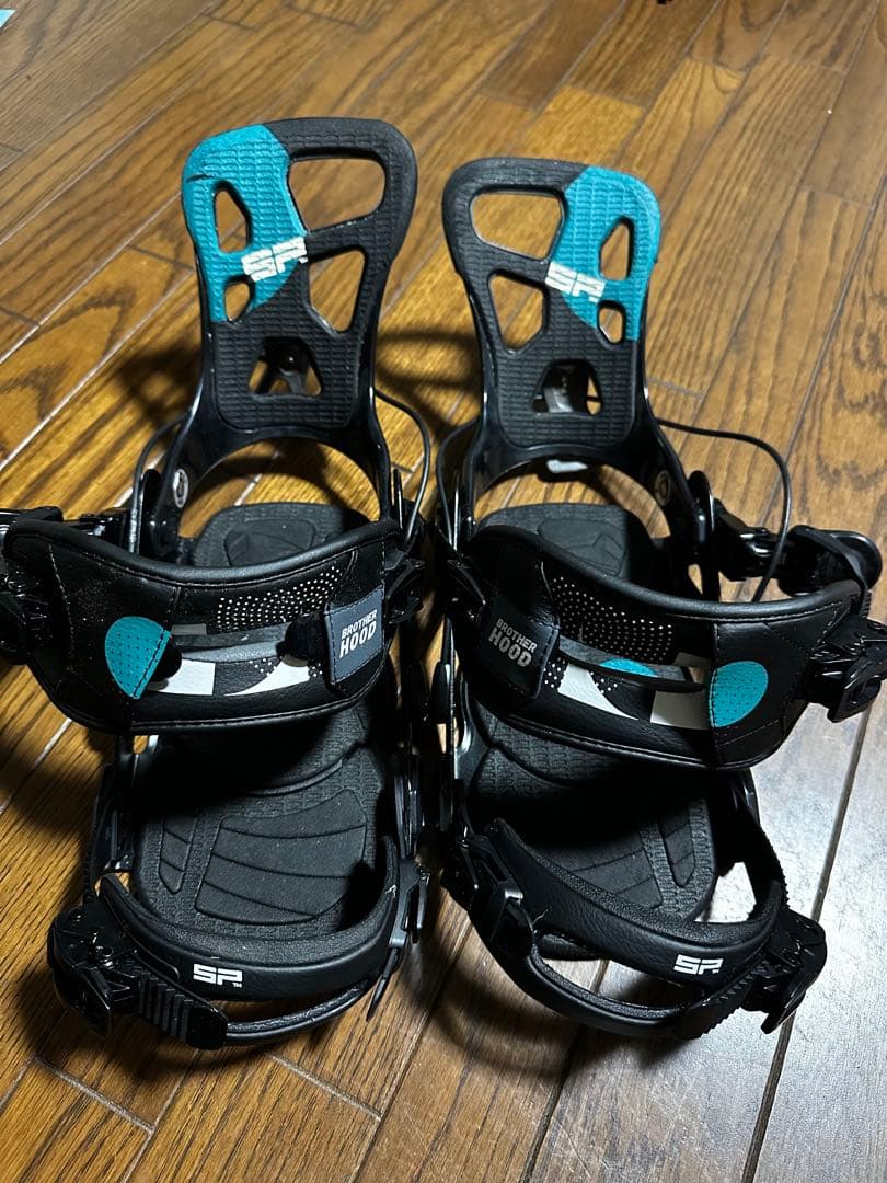 SPスノーボードビンディング ブラック/ブルー