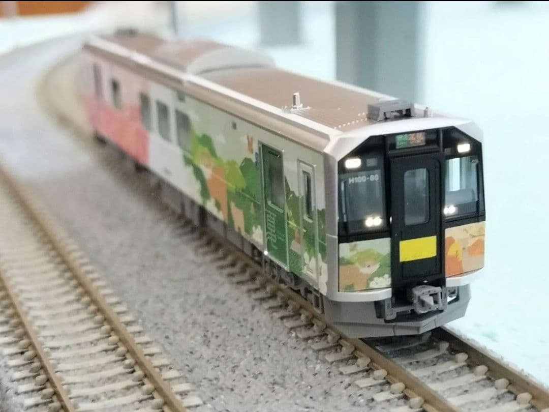 TOMIX 98137バラシ H100-80 石北本線ラッピング M車