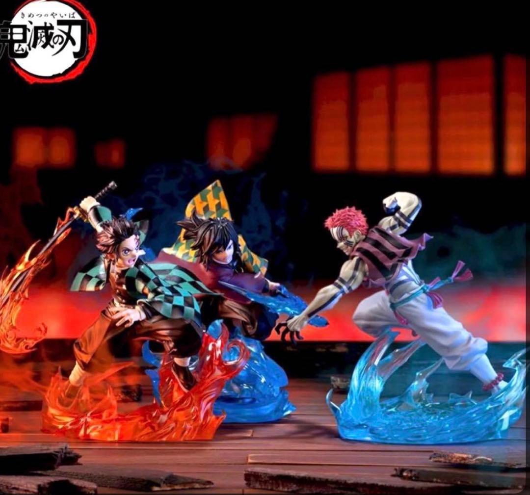 鬼滅の刃 XrossLinkフィギュア 竈門炭治郎 冨岡義勇 猗窩座 3種セット
