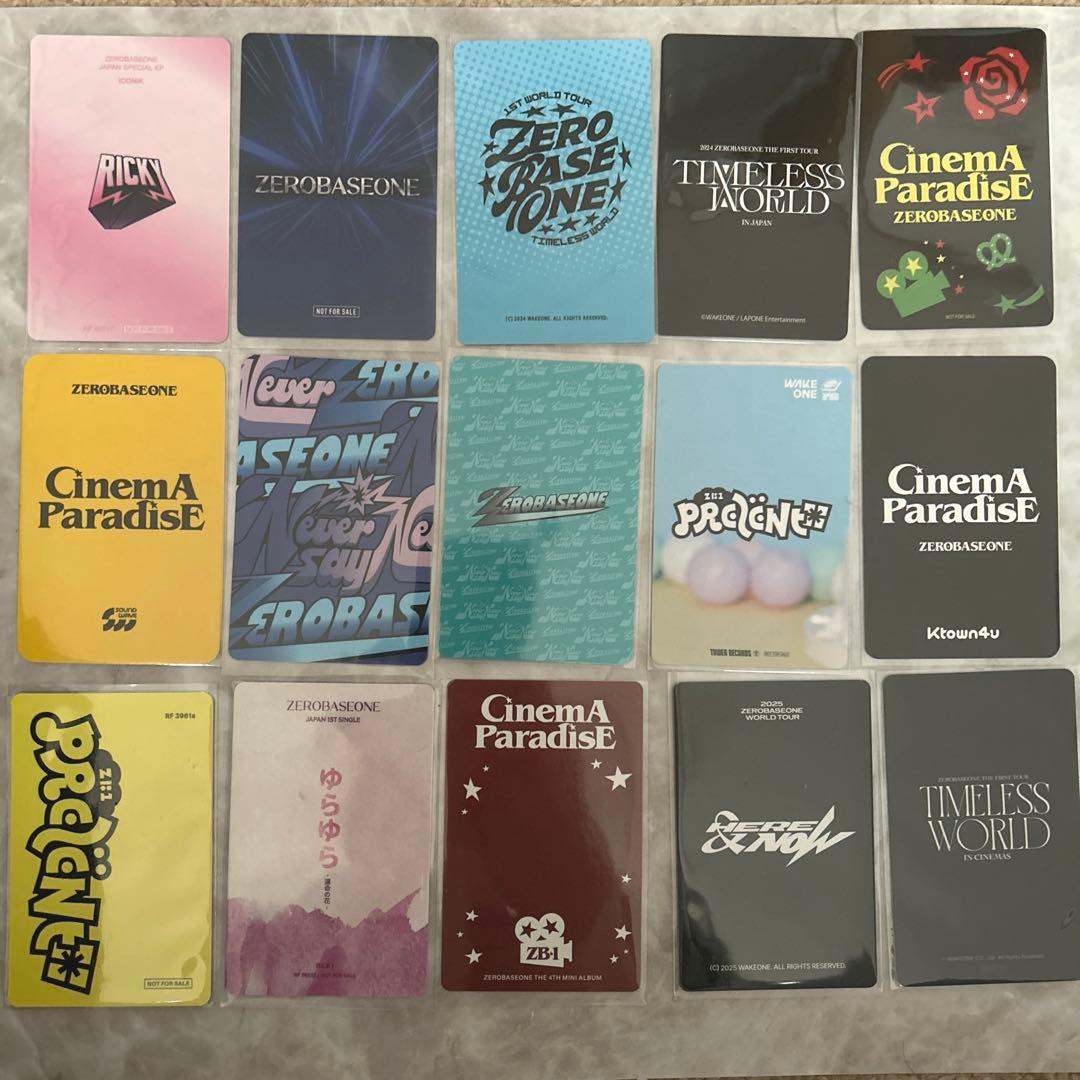 ZEROBASEONE zb1 リッキー トレカ ラキドロ 封入特典 まとめ売り