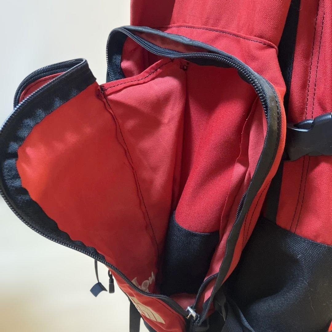 最終値下げヴィンテージ90s 95年ノースフェイスリュック 赤 - メルカリ