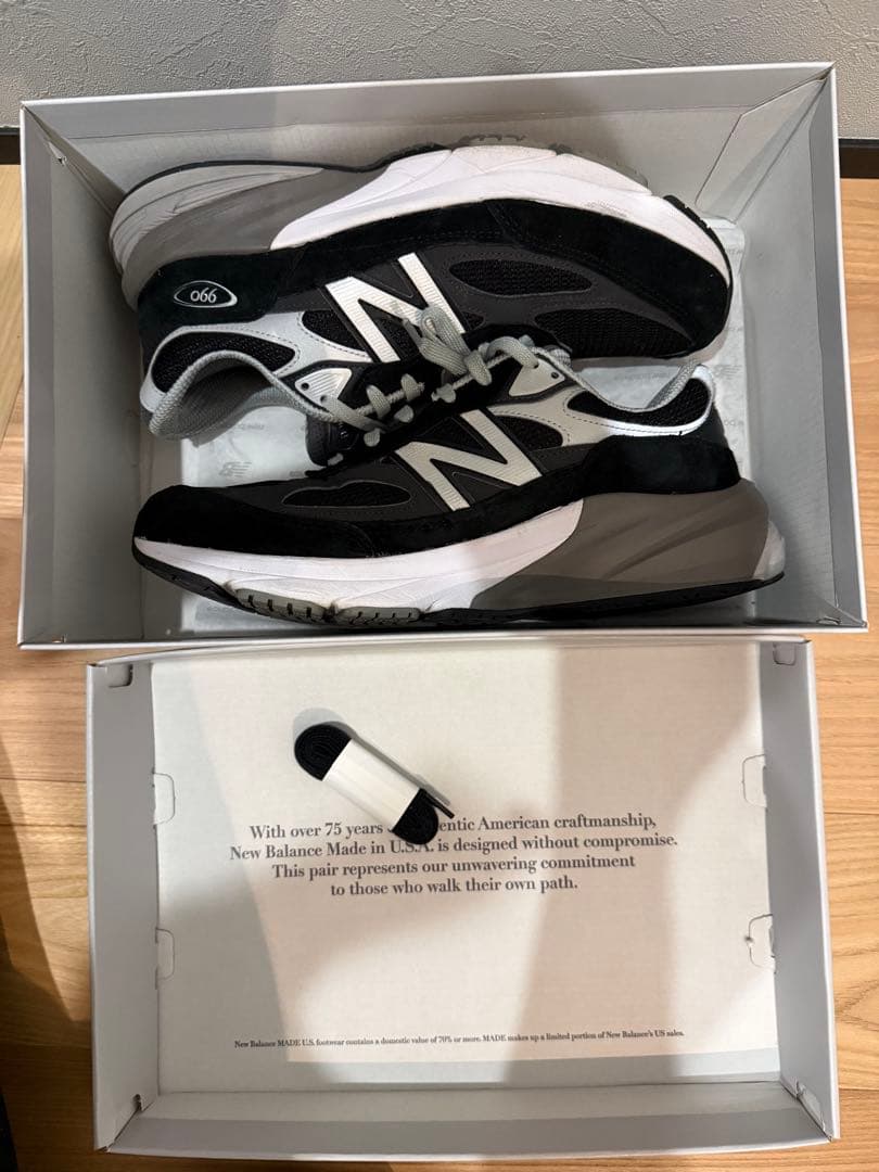 靴 new balance 990v6 / BLK Made in USA 27.5