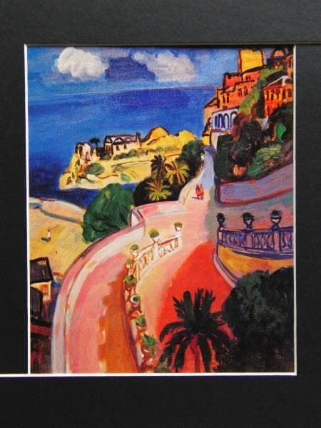 田村孝之介、プロヴァンス風景、超希少額装用画版、新品額装付