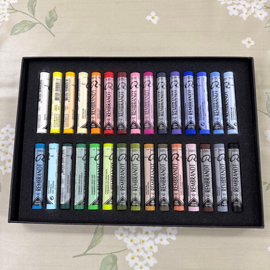 レンブラント　ソフトパステル30色セット(基本色)（未使用）