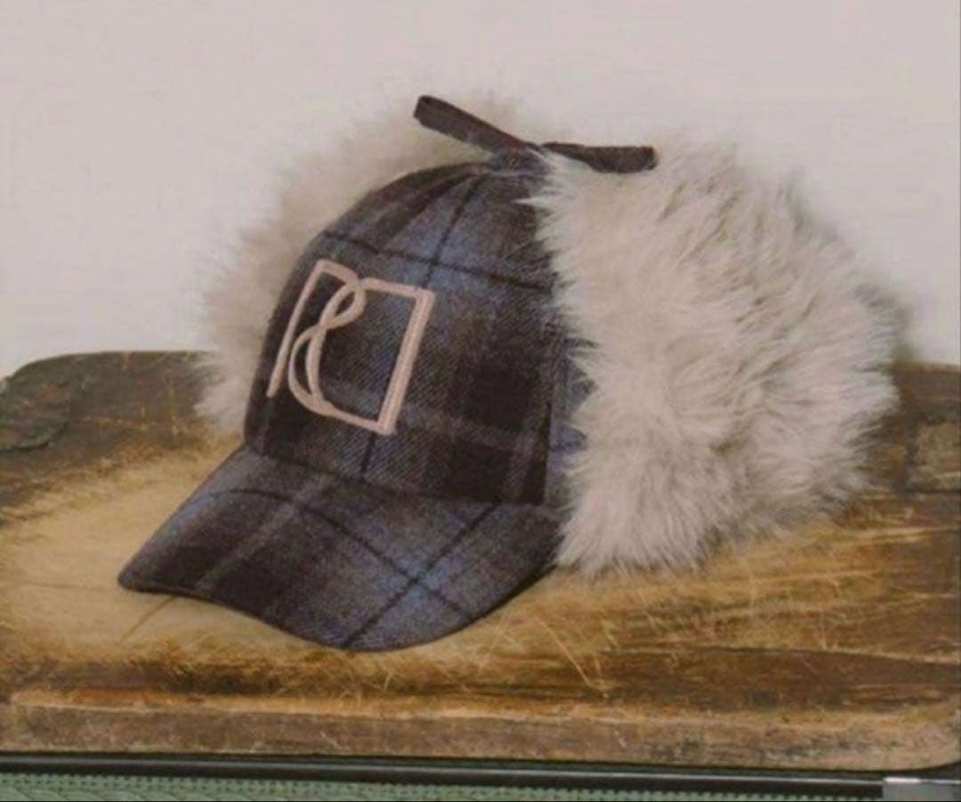 【未着用】　Darich ダーリッチ ロゴフライトキャップ ブルーブラウン 帽子 ダブルファブリックフライトキャップ – Darich (ダーリッチ)