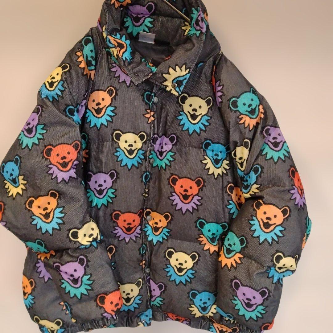 ☆go slow caravan☆コーデュロイ総柄 ハイスタンドパディングJKT