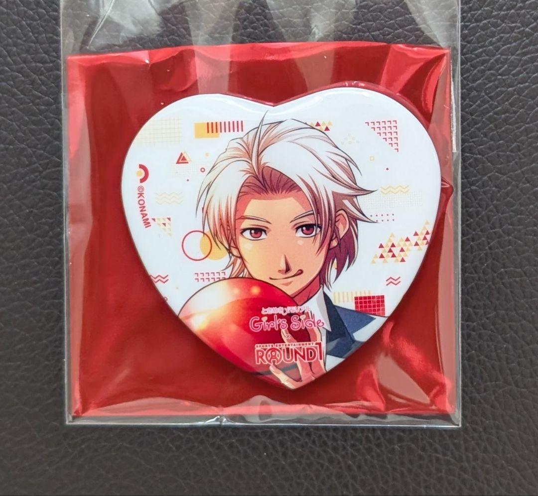 ときメモ ラウンドワン 佐伯瑛 缶バッジ gs2 ハート - メルカリ