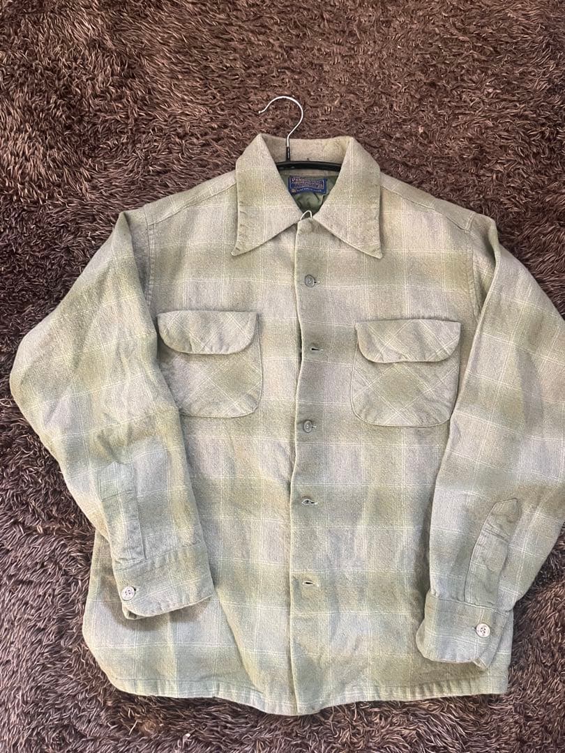 60’s PENDLETON オンブレ ボードシャツ　グリーンベース PENDLETON - PENDLETON ペンドルトン 60S VINTAGE ヴィンテージ