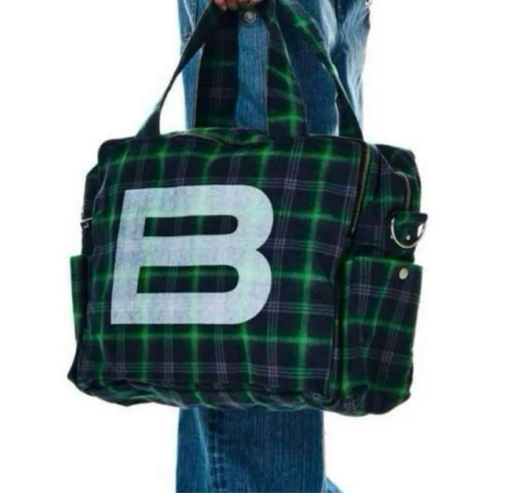 BEEDEN BIG B LOGO BAG green - メルカリ