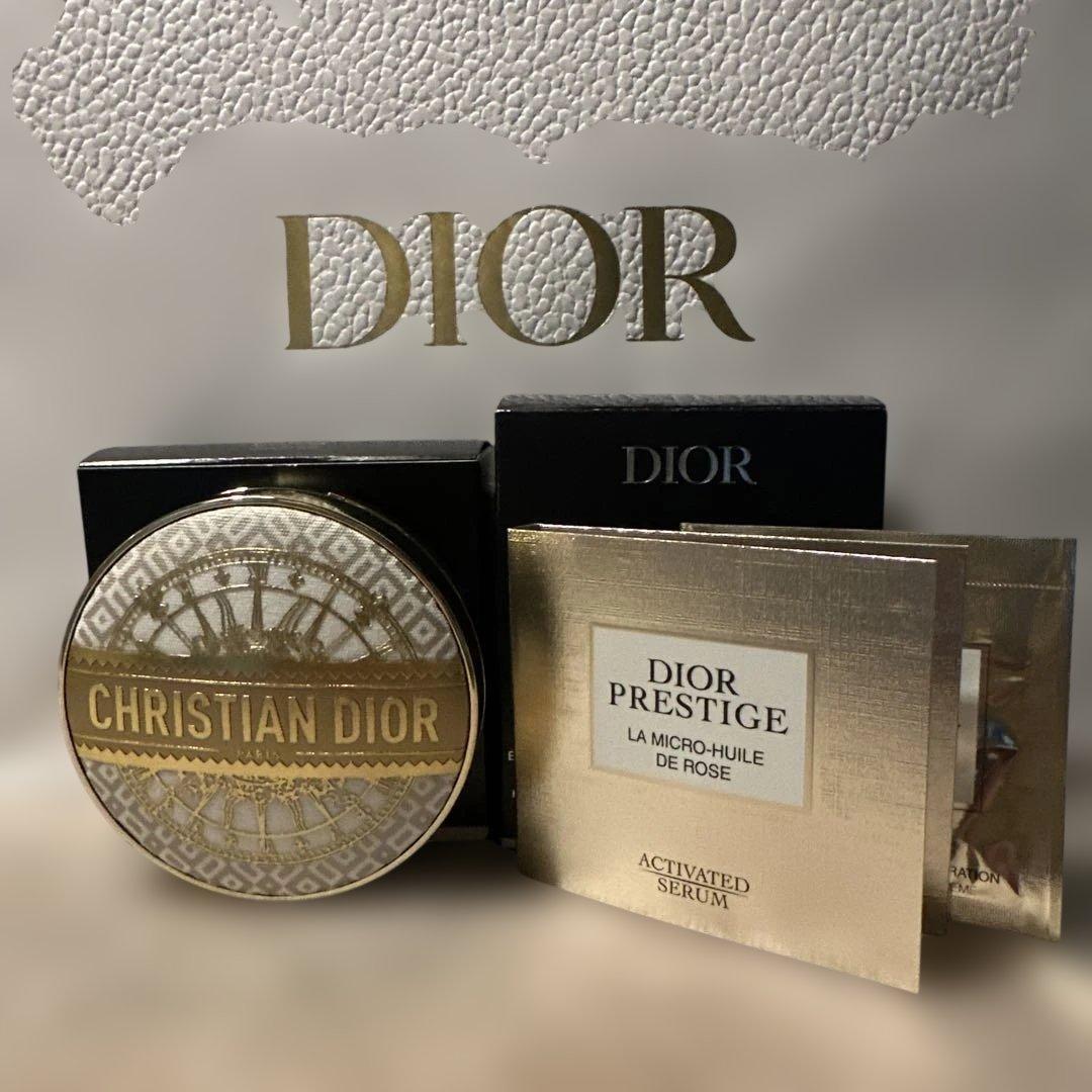 Dior サンプル付きフォーエヴァーケース＆スキンイドラグロウクッション0.5N