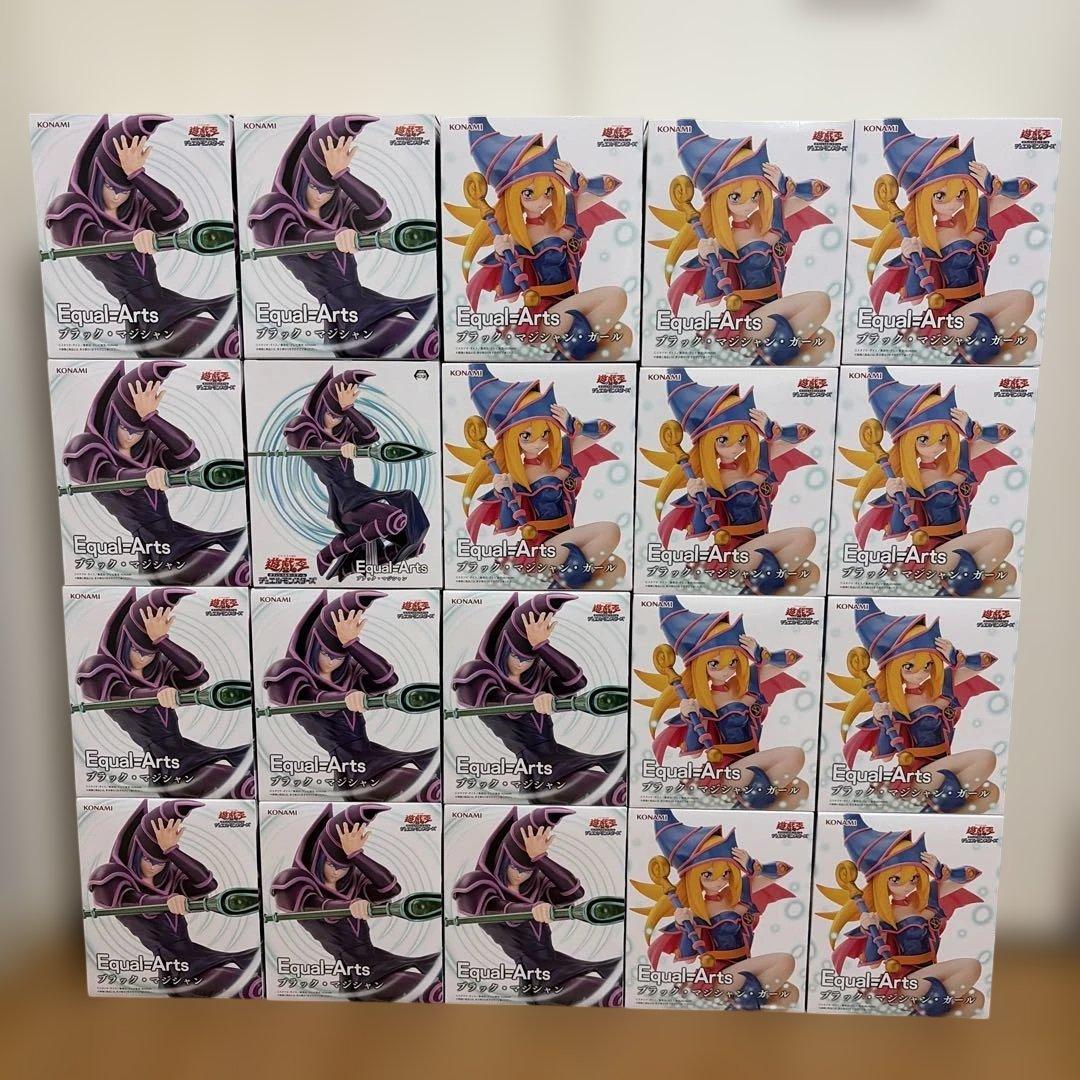遊戯王　ブラック・マジシャン　ブラック・マジシャンガール　フィギュア20体セット
