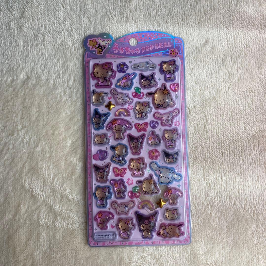 ハローキティ うるちゅる ボンボンドロップシール 日焼け キティちゃん