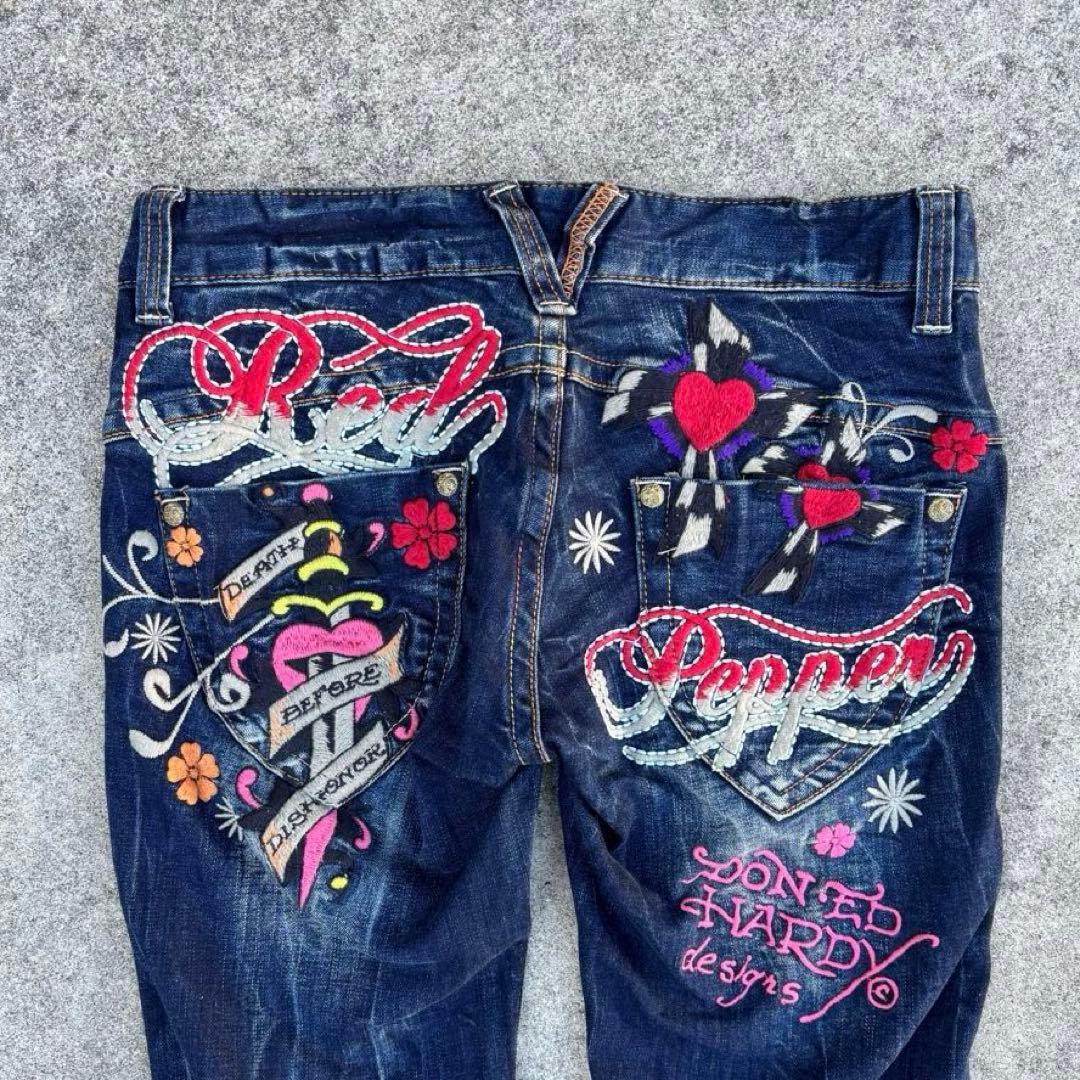 ✨希少刺繍✨RED PEPPER エドハーディー ハート y2k