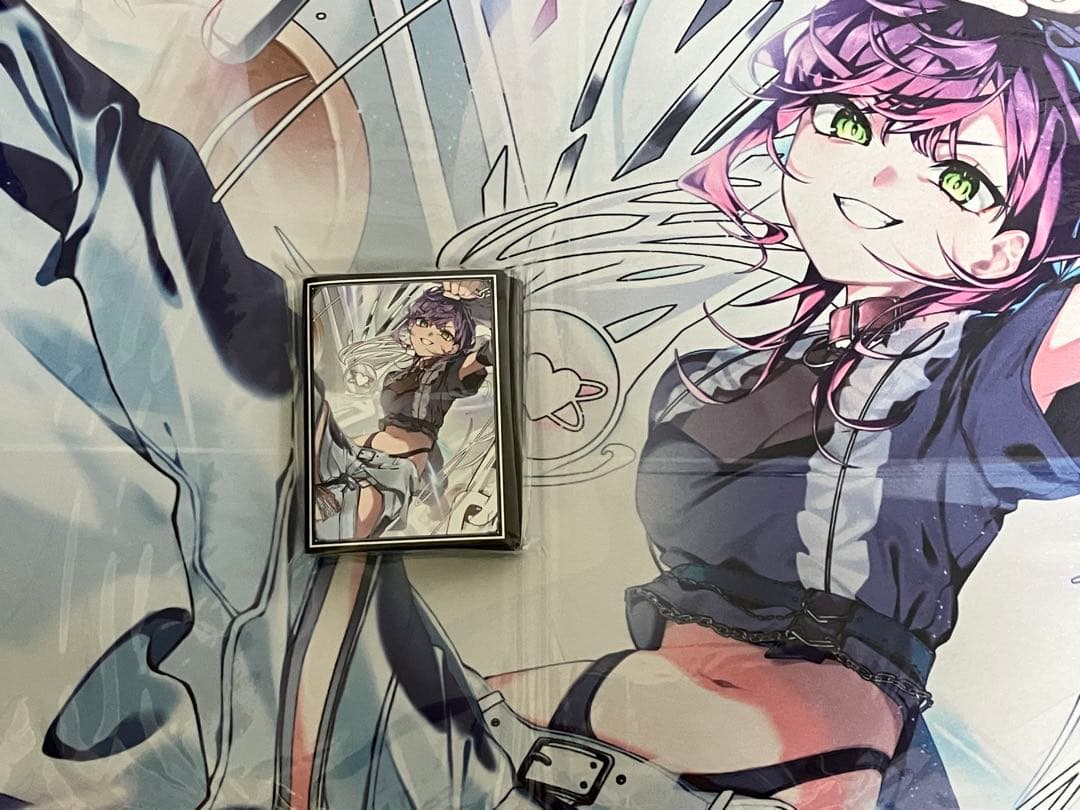 混沌の女神様 ホロライブ スリーブ プレイマット 常闇トワ k6 - メルカリ