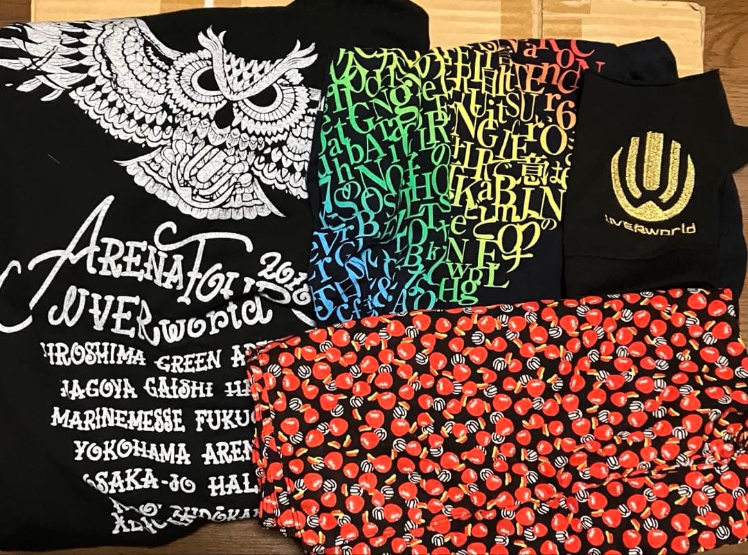 UVERworld グッズ グローブ ゴールド Tシャツ ハンカチ バンダナ