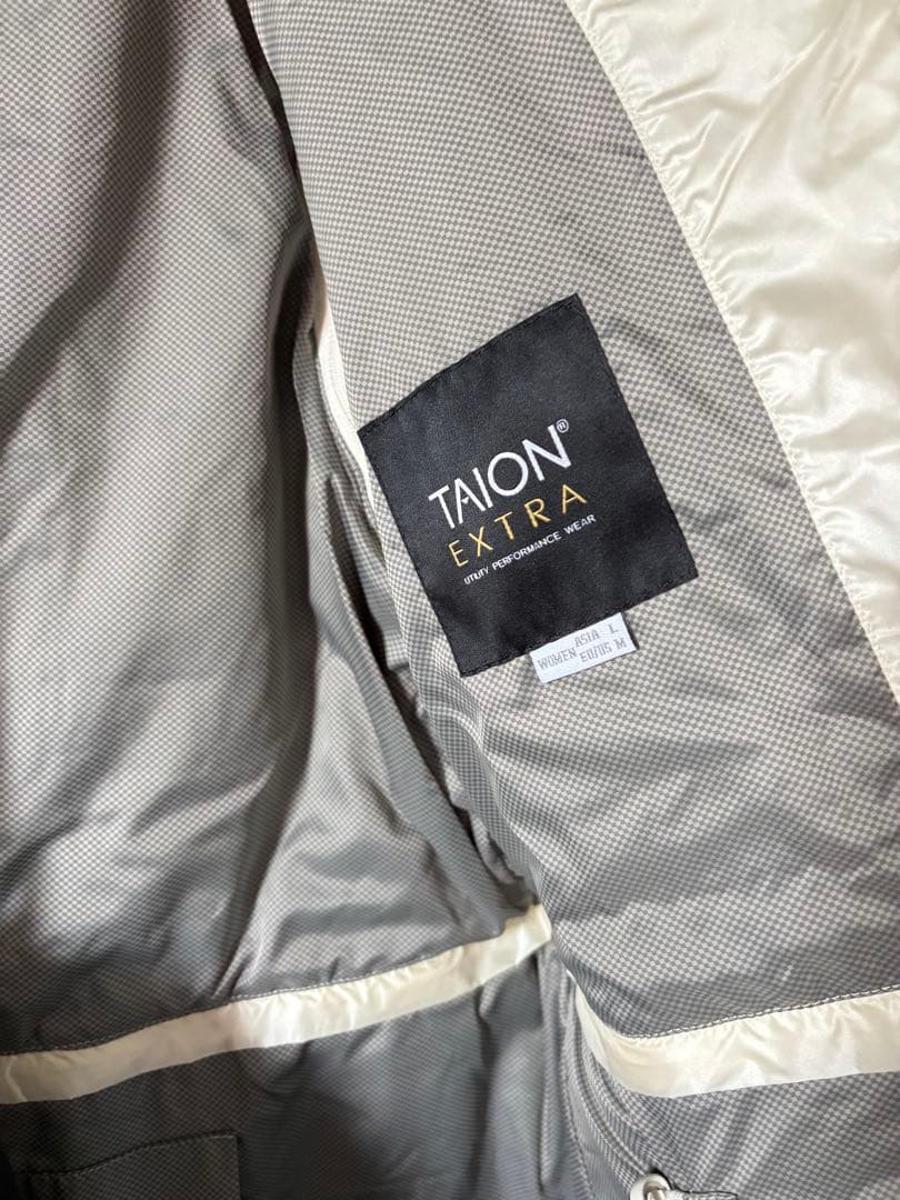 未使用 TAION EXTRA ボレロ＋ロングパーツ ダウンセット オフホワイト