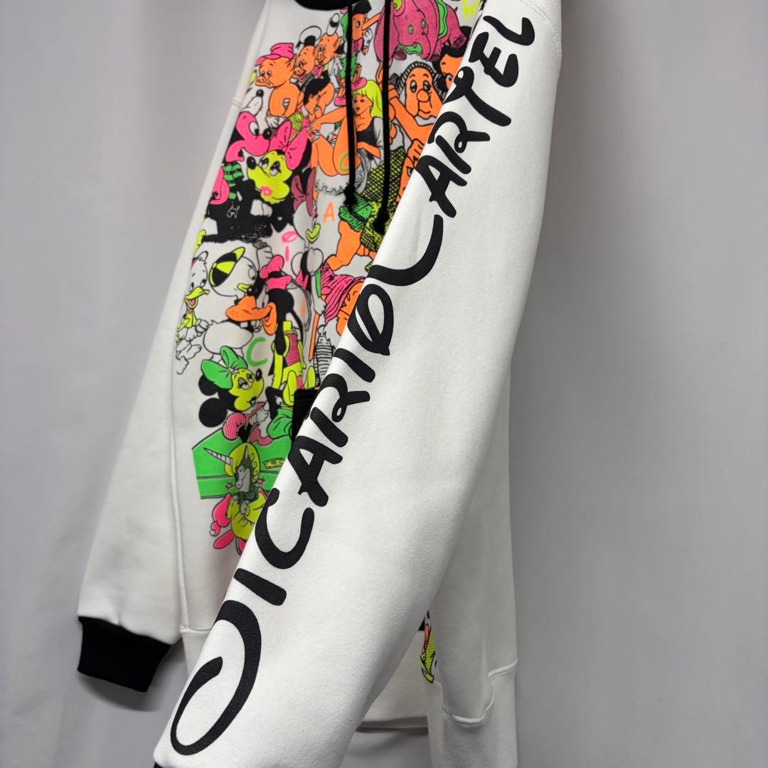 SICARIO CARTEL シカリオカルテル 総柄パーカー 袖プリパーカー - メルカリ