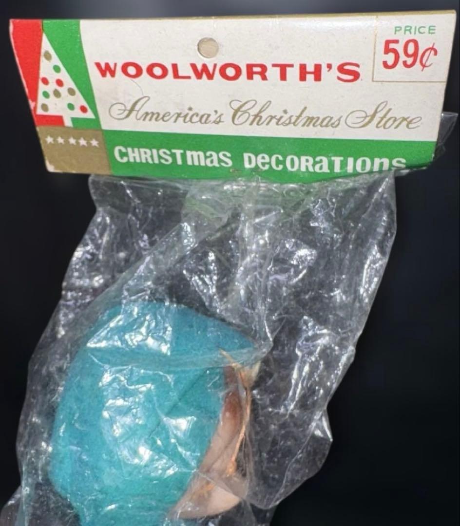 1960年代ヴィンテージクリスマスエルフ人形ニーハガーエルフで約20cm