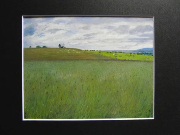 木下義謙、「月寒風景」、希少な画集より、新品高級額・額装付、状態良好 木下義謙、【月寒風景】、希少な大判額装用画集より、美品、日本人画家