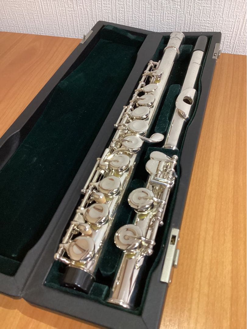 Pearl パール フルート PF-525 リッププレート&ライザー銀製 Eメカ