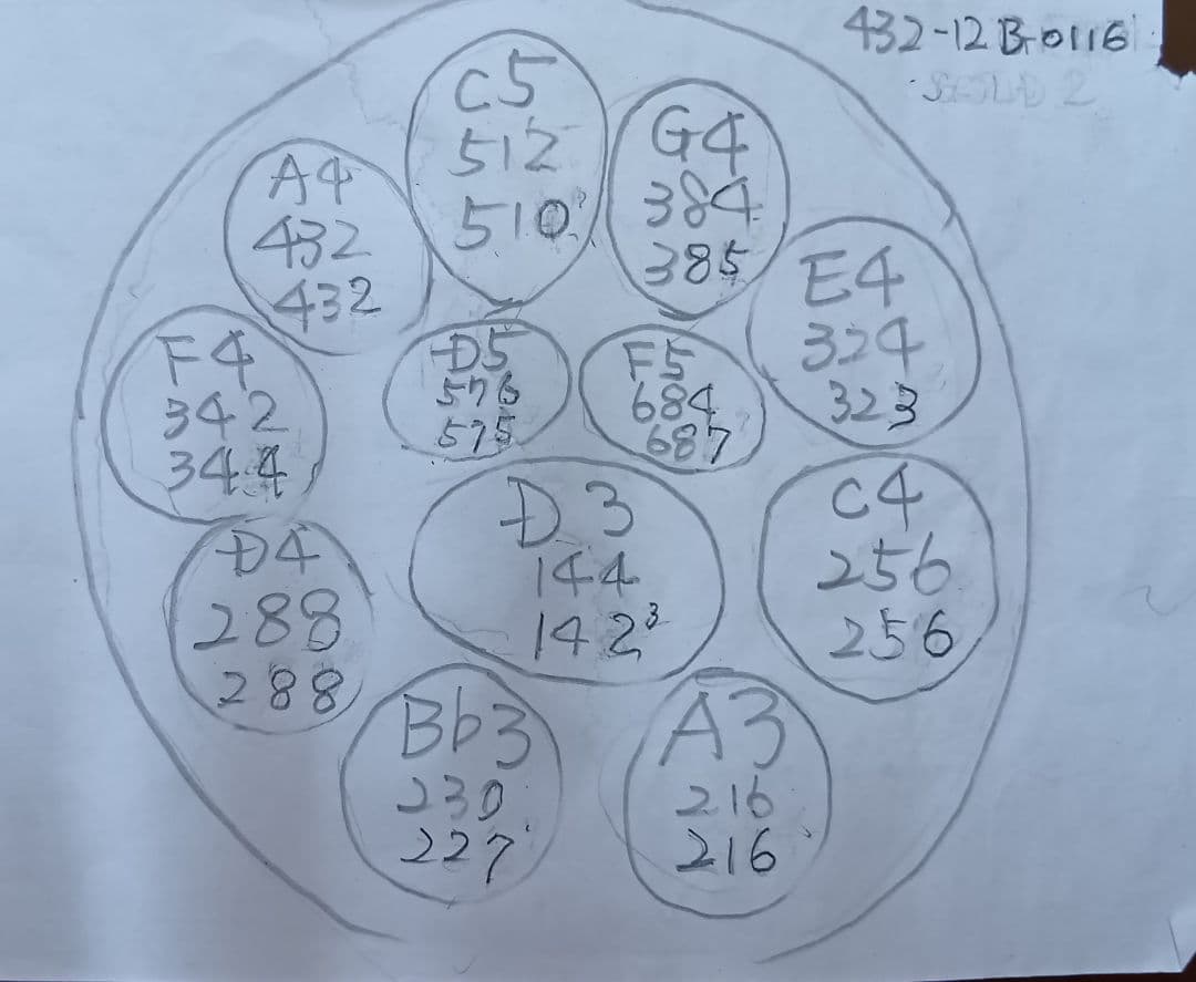 ハンドパン 56センチ 12音 Dマイナー A＝432Hz 音程合ってます - メルカリ