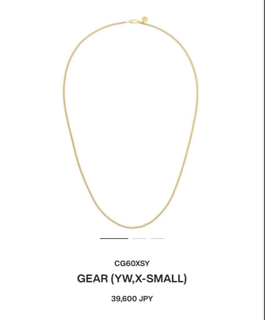 GEAR (YW,X-SMALL) ゴールド ネックレス X-SMALL SYMPATHY OF SOUL（シンパシーオブソウル） Small Gravity Cross