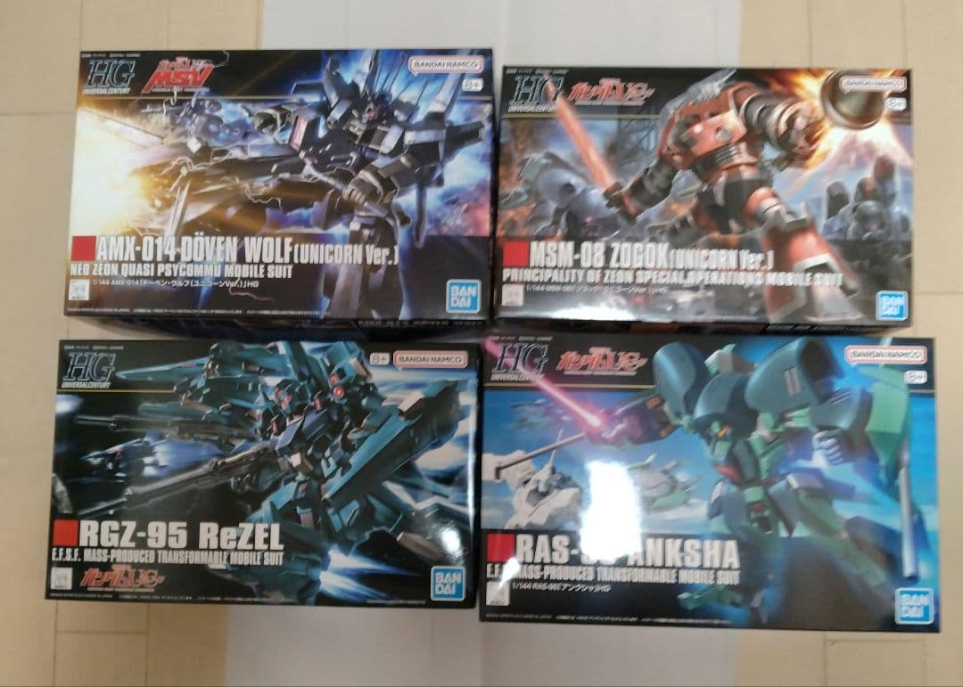 HG ガンプラ まとめ売り 4体 ユニコーン系 - メルカリ
