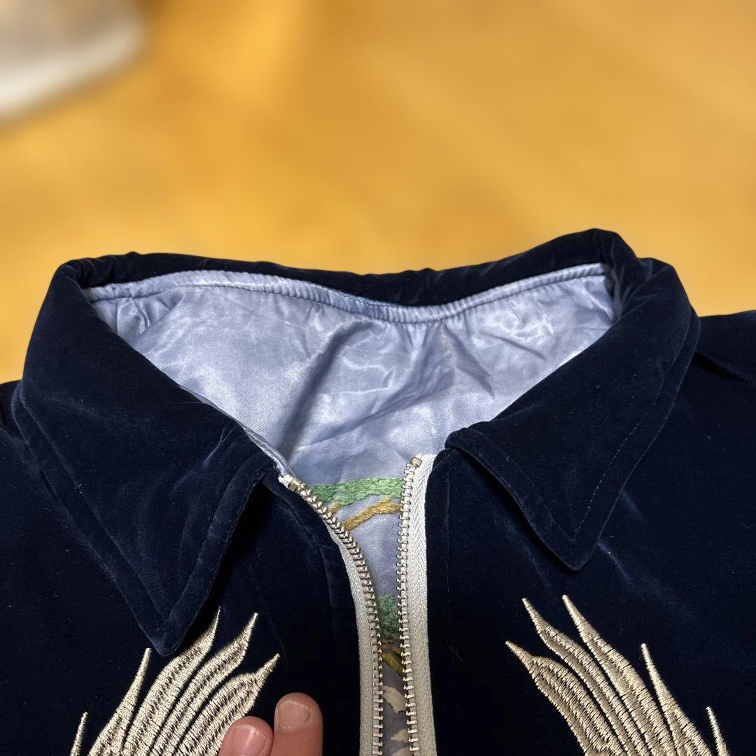 未使用 別珍 vintage handmade 龍鷲 日本限定スカジャン - メルカリ