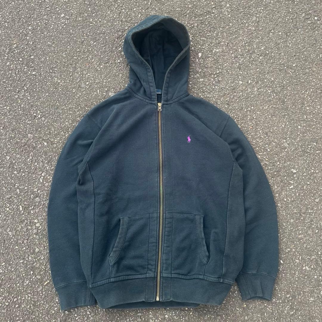 00s 90s polo by rallph lauren ジップパーカー