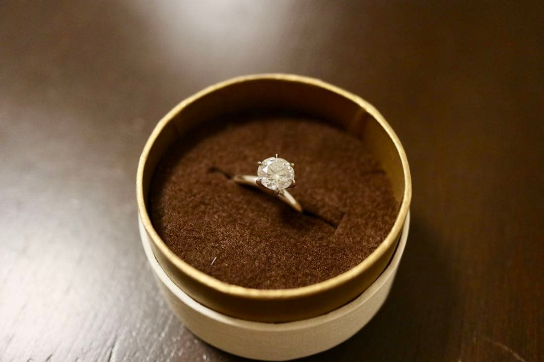 James Allen 婚約指輪 ラボ1.09ct+プラチナ 鑑定書付き