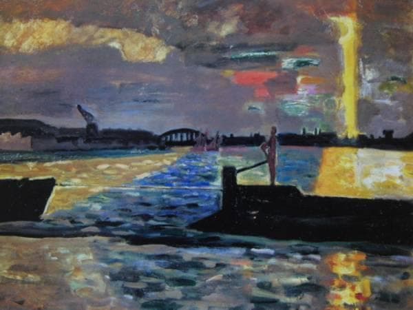 田村 孝之介 【隅田川】希少画集画、状態良好、人気作家 、自然、風景