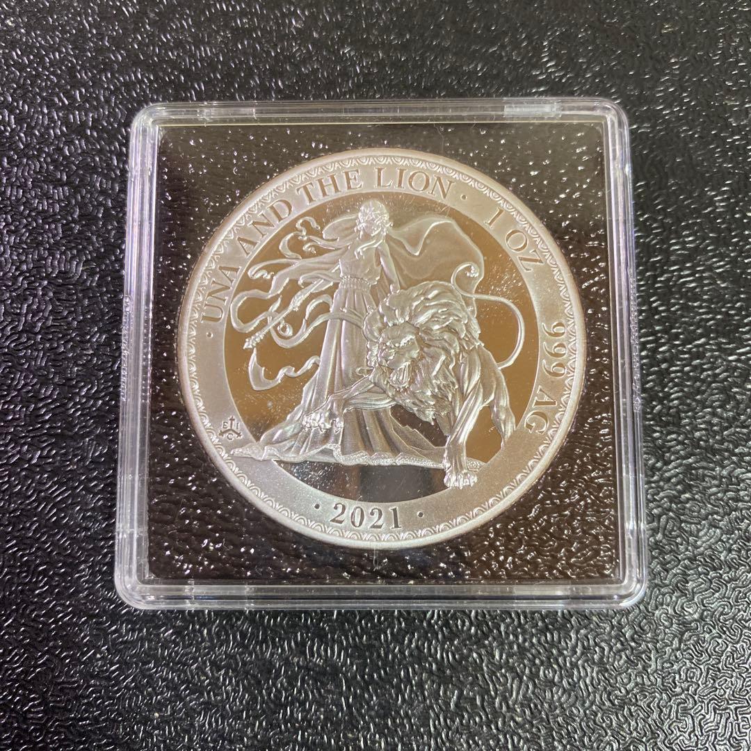 銀貨　99.9% 純銀　シルバー　ウナ　ライオン　銀貨　ブリタニア　セントヘレナ