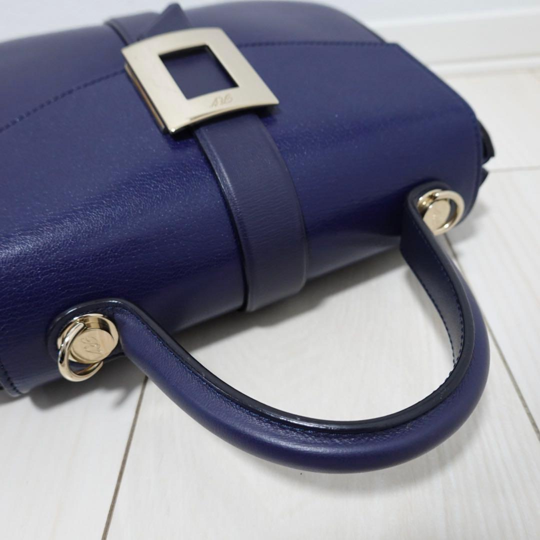 ロジェヴィヴィエ ボーヴィヴィエ ハンドバッグ ショルダーバッグ 紺