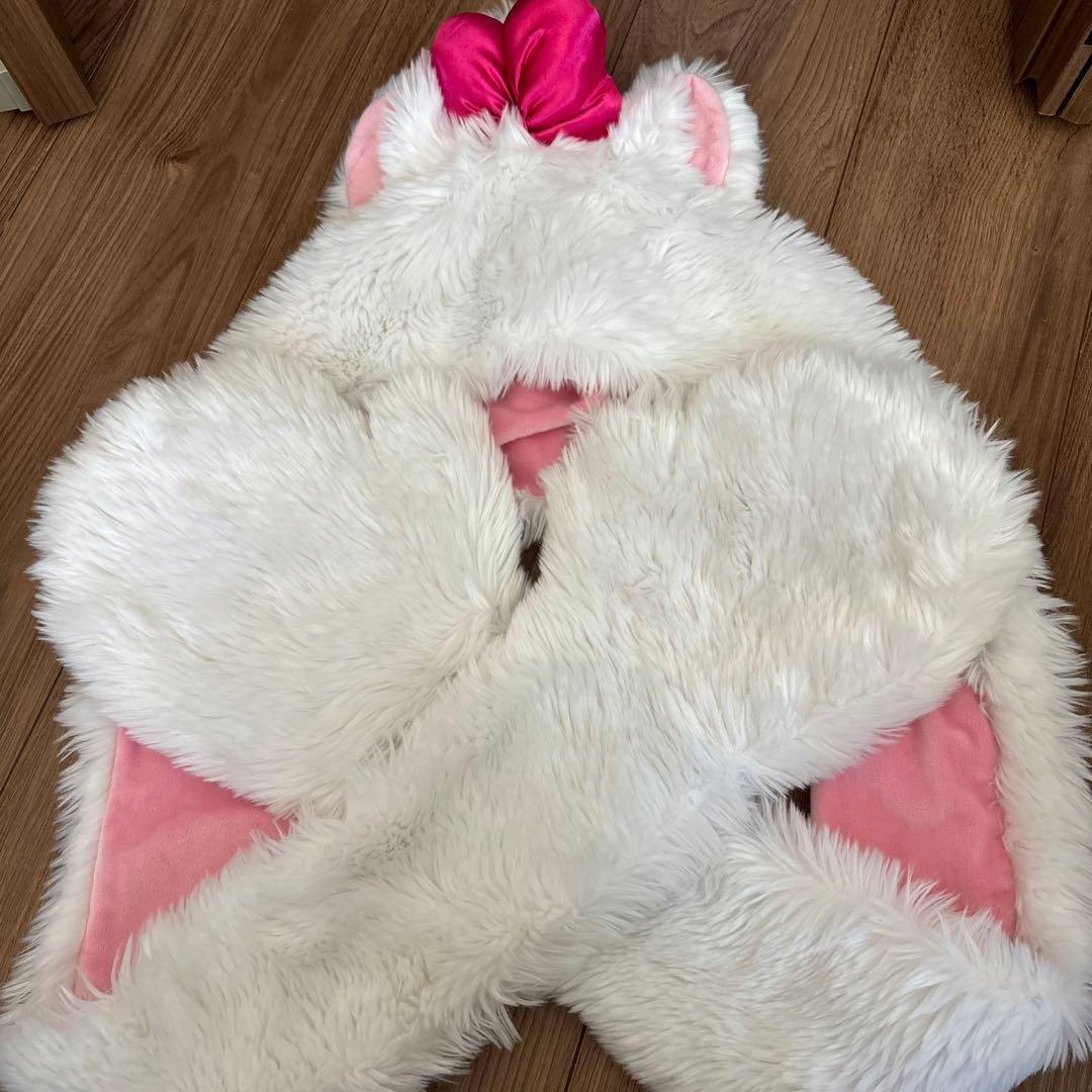 マフラーキャップ　ファンキャップ　マリー　ディズニー　被り物