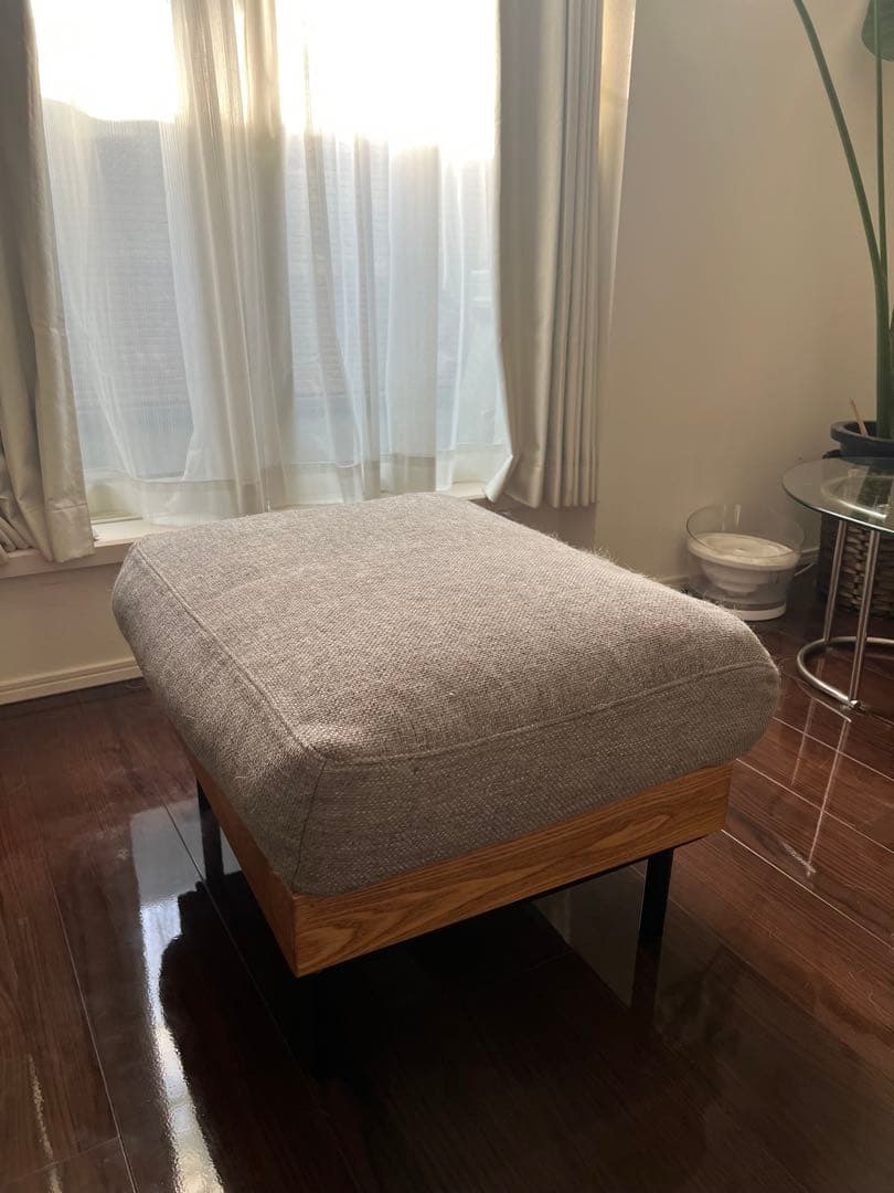 unico トレル カバーリングオットマン グレー 美品／送料込み