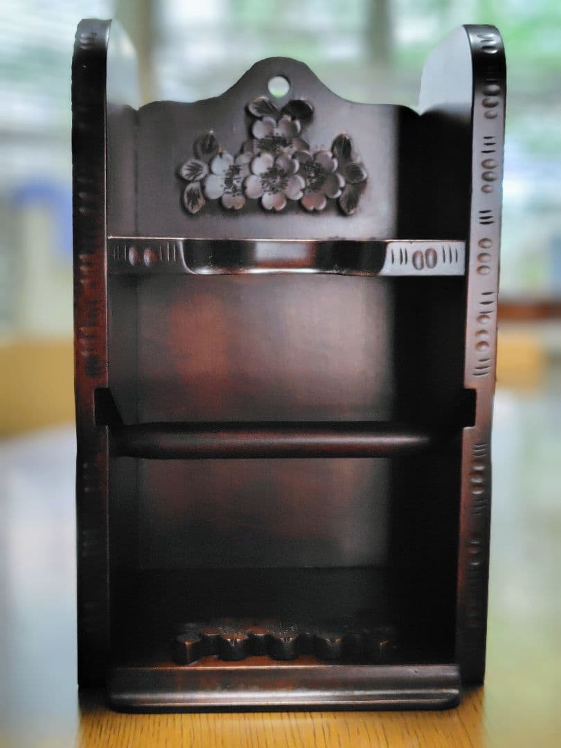 軽井沢彫木製雑貨 花彫刻付き 軽井沢彫り 大坂屋家具店 彩色仏壇 工芸品 民芸品 伝統技術 仏具