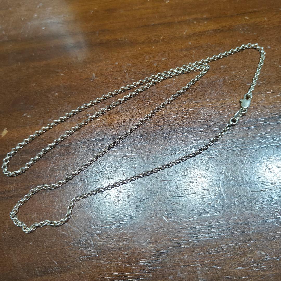 クロムハーツ ロールチェーン 59cm シルバー925 銀座店］CHROME HEARTS クロムハーツ SV925 ピースサイン チャーム