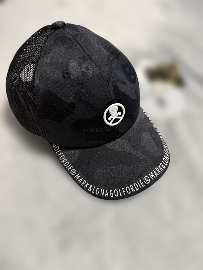 MARK & LONA 黒カモフラージュキャップ FREE レア