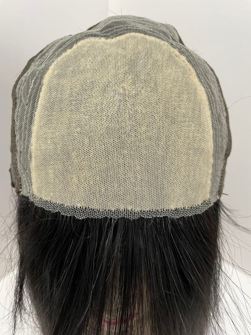 フルウィッグ人毛100%人毛ウィッグ医療ウィッグロングストレート広い