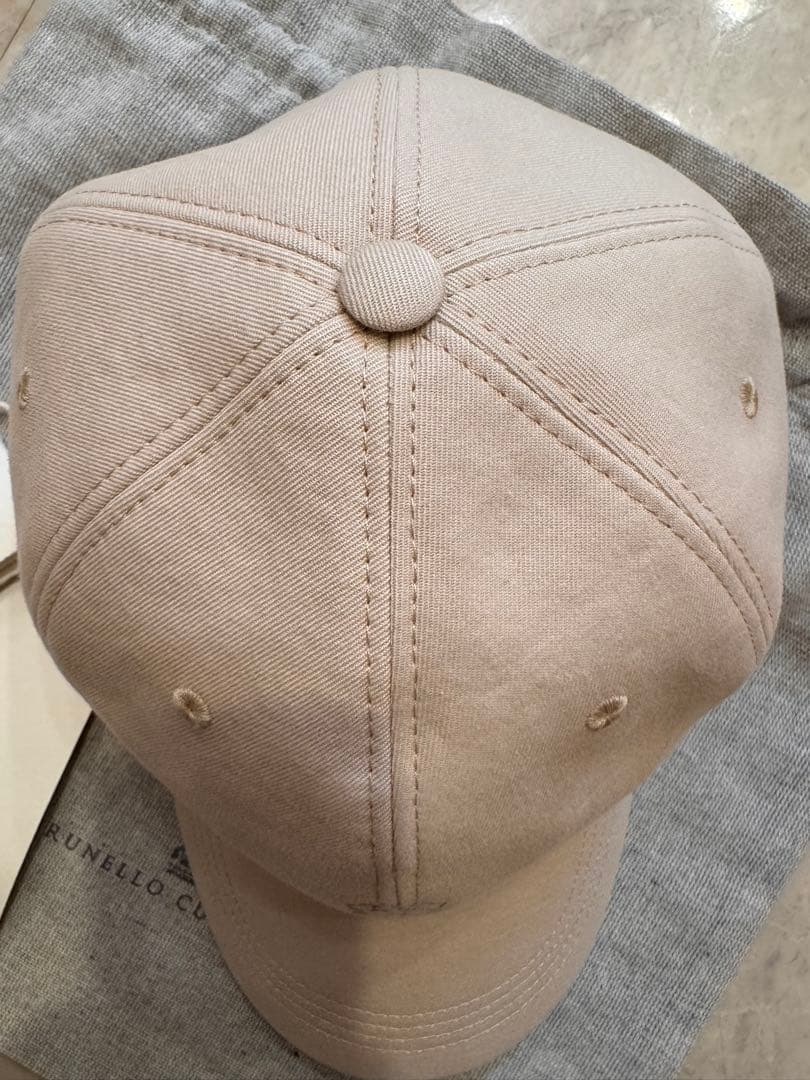 新品未使用】BRUNERO CUCINELLI コットンキャップベージュ L - メルカリ