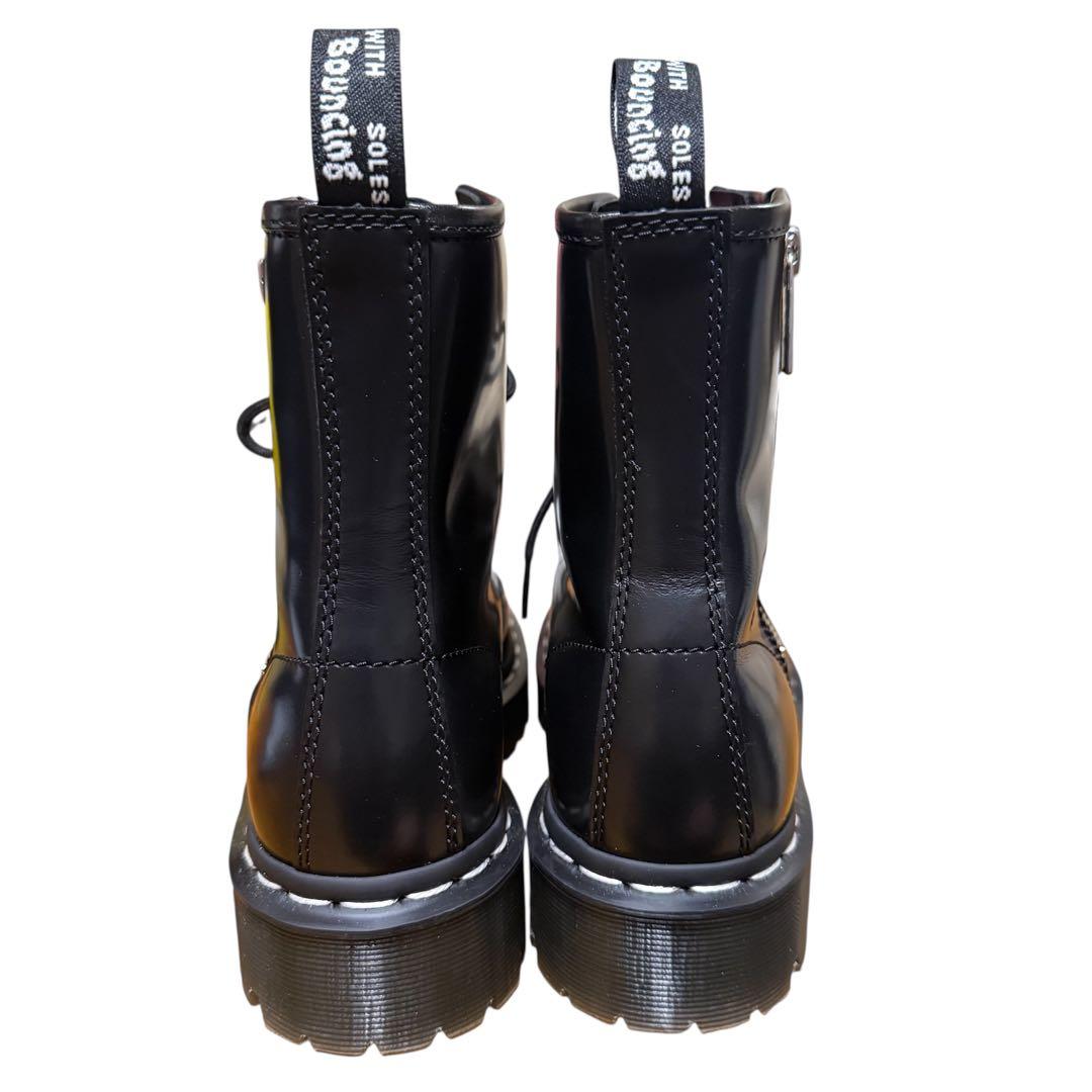 極美品】ドクターマーチン 厚底 サイドジップ ホワイトステッチ 8