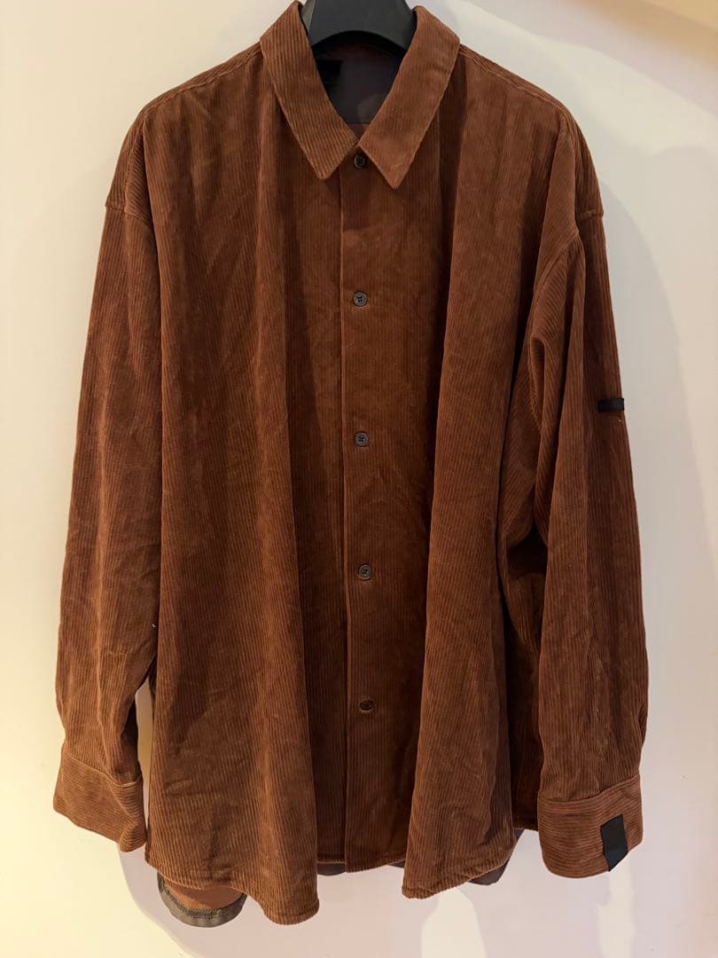 n.hoolywood コーデュロイシャツ　ブラウン　エヌハリ